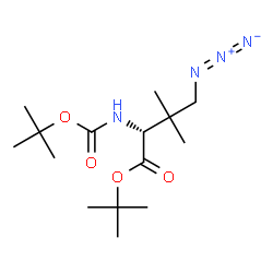 ChemSpider 2D Image | 2-Methyl-2-propanyl 4-azido-3-methyl-N-{[(2-methyl-2-propanyl)oxy]carbonyl}-D-valinate | C15H28N4O4