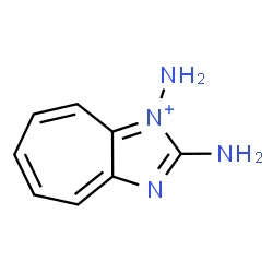 ChemSpider 2D Image | 1,2-Diaminocyclohepta[d]imidazol-1-ium | C8H9N4