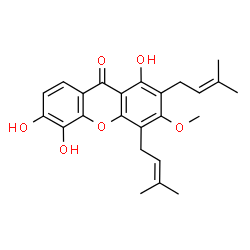 ChemSpider 2D Image | Dulxanthone B | C24H26O6