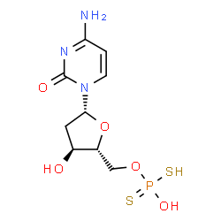 ChemSpider 2D Image | cytidine-5'-dithiophosphorate | C9H14N3O5PS2