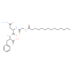 ChemSpider 2D Image | N-Tetradecanoylglycyl-L-asparaginyl-L-phenylalanine | C29H46N4O6