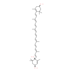ChemSpider 2D Image | (3S,3'R,6R)-4,5-Didehydro-5,6-dihydro-beta,beta-carotene-3,3',6-triol | C40H56O3