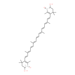 ChemSpider 2D Image | 3,3'-Dihydroxy(4,4'-~13~C_2_)-beta,beta-carotene-4,4'-dione | C3813C2H52O4