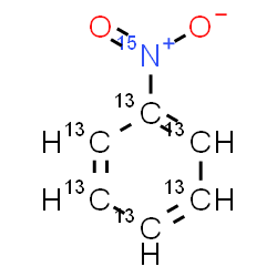 ChemSpider 2D Image | (~15~N)Nitro(~13~C_6_)benzene | 13C6H515NO2