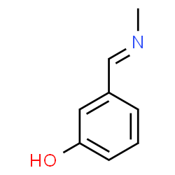 ChemSpider 2D Image | 3-[(E)-(Methylimino)methyl]phenol | C8H9NO