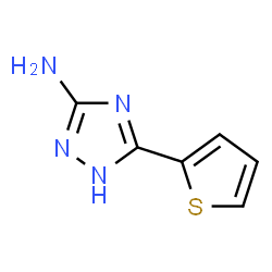 ChemSpider 2D Image | 3-(2-thienyl)-1H-1,2,4-triazol-5-amine | C6H6N4S