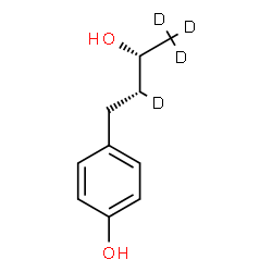 ChemSpider 2D Image | 4-[(2R,3R)-3-Hydroxy(2,4,4,4-~2~H_4_)butyl]phenol | C10H10D4O2