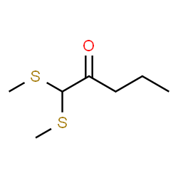 ChemSpider 2D Image | 1,1-Bis(methylsulfanyl)-2-pentanone | C7H14OS2