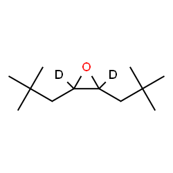 ChemSpider 2D Image | 2,3-Bis(2,2-dimethylpropyl)(~2~H_2_)oxirane | C12H22D2O
