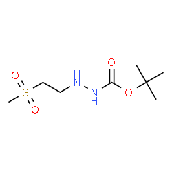 ChemSpider 2D Image | 2-Methyl-2-propanyl 2-[2-(methylsulfonyl)ethyl]hydrazinecarboxylate | C8H18N2O4S