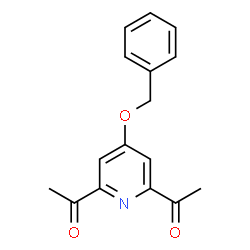 ChemSpider 2D Image | 1,1'-[4-(Benzyloxy)-2,6-pyridinediyl]diethanone | C16H15NO3