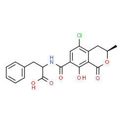 ChemSpider 2D Image | Ochratoxin A | C20H18ClNO6
