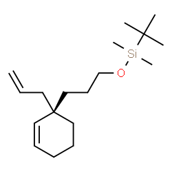 ChemSpider 2D Image | {3-[(1R)-1-Allyl-2-cyclohexen-1-yl]propoxy}(dimethyl)(2-methyl-2-propanyl)silane | C18H34OSi