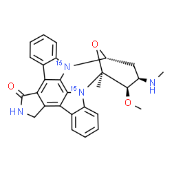 ChemSpider 2D Image | (2S,3R,4R,6R)-3-Methoxy-2-methyl-4-(methylamino)(1,7-~15~N_2_)-29-oxa-1,7,17-triazaoctacyclo[12.12.2.1~2,6~.0~7,28~.0~8,13~.0~15,19~.0~20,27~.0~21,26~]nonacosa-8,10,12,14,19,21,23,25,27-nonaen-16-one | C28H26N215N2O3