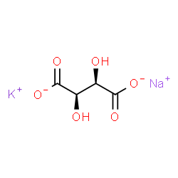 ChemSpider 2D Image | Potassium sodium L-(+)-tartrate | C4H4KNaO6