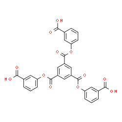 ChemSpider 2D Image | 3,3',3''-[Benzene-1,3,5-triyltris(carbonyloxy)]tribenzoic acid | C30H18O12