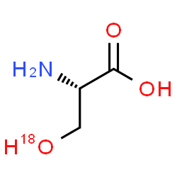 ChemSpider 2D Image | (2R)-2-amino-3-oxidanyl-propanoic acid | C3H7NO218O