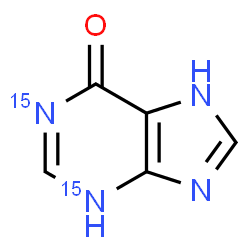 ChemSpider 2D Image | 3,7-dihydropurin-6-one | C5H4N215N2O