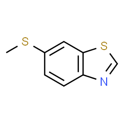 ChemSpider 2D Image | 6-(Methylsulfanyl)-1,3-benzothiazole | C8H7NS2