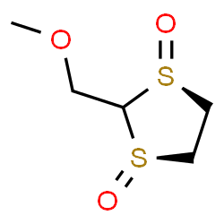ChemSpider 2D Image | (1R,3S)-2-(Methoxymethyl)-1,3-dithiolane 1,3-dioxide | C5H10O3S2