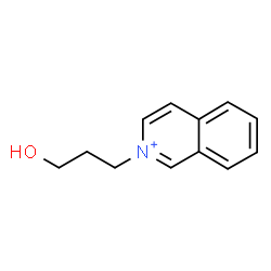 ChemSpider 2D Image | 2-(3-Hydroxypropyl)isoquinolinium | C12H14NO