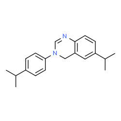 ChemSpider 2D Image | 6-Isopropyl-3-(4-isopropylphenyl)-3,4-dihydroquinazoline | C20H24N2
