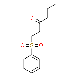 ChemSpider 2D Image | 1-(Phenylsulfonyl)-3-hexanone | C12H16O3S
