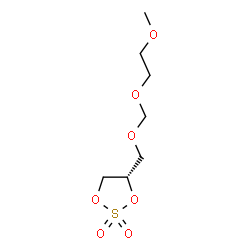 ChemSpider 2D Image | (4S)-4-{[(2-Methoxyethoxy)methoxy]methyl}-1,3,2-dioxathiolane 2,2-dioxide | C7H14O7S