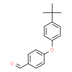 ChemSpider 2D Image | 4-[4-(2-Methyl-2-propanyl)phenoxy]benzaldehyde | C17H18O2