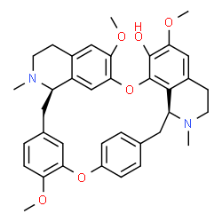 ChemSpider 2D Image | 6,6',12'-Trimethoxy-2,2'-dimethyloxyacanthan-7-ol | C37H40N2O6