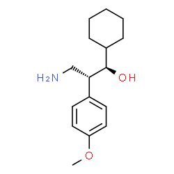 ChemSpider 2D Image | (1R,2R)-3-Amino-1-cyclohexyl-2-(4-methoxyphenyl)-1-propanol | C16H25NO2