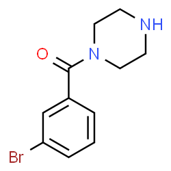 ChemSpider 2D Image | (3-Bromophenyl)(1-piperazinyl)methanone | C11H13BrN2O
