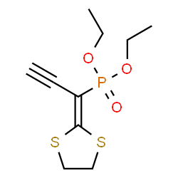 ChemSpider 2D Image | Diethyl [1-(1,3-dithiolan-2-ylidene)-2-propyn-1-yl]phosphonate | C10H15O3PS2