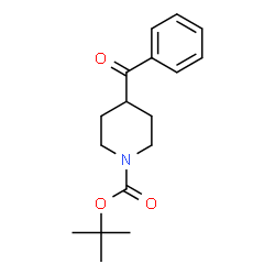 ChemSpider 2D Image | tert-Butyl 4-benzoyl-1-piperidinecarboxylate | C17H23NO3