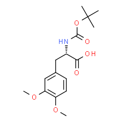 ChemSpider 2D Image | N-(tert-Butoxycarbonyl)-3-methoxy-O-methyl-L-tyrosine | C16H23NO6