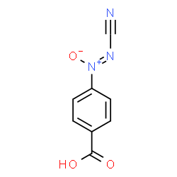 ChemSpider 2D Image | 4-[(Z)-Cyano-NNO-azoxy]benzoic acid | C8H5N3O3
