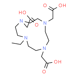 ChemSpider 2D Image | 2,2',2''-(10-Ethyl-1,4,7,10-tetraazacyclododecane-1,4,7-triyl)triacetic acid | C16H30N4O6