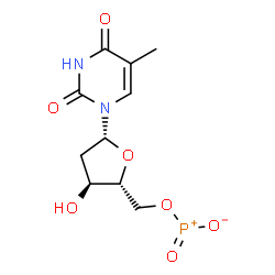 ChemSpider 2D Image | 5'-O-[Oxido(oxo)phosphonio]thymidine | C10H13N2O7P