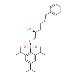 ChemSpider 2D Image | (2S)-4-(Benzyloxy)-2-hydroxybutyl 2,4,6-triisopropylbenzenesulfonate | C26H38O5S