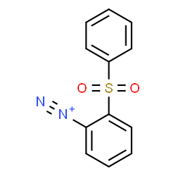 ChemSpider 2D Image | 2-(Phenylsulfonyl)benzenediazonium | C12H9N2O2S