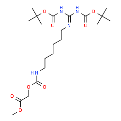 ChemSpider 2D Image | Methyl 2,2-dimethyl-6-({[(2-methyl-2-propanyl)oxy]carbonyl}amino)-4,15-dioxo-3,16-dioxa-5,7,14-triazaoctadec-6-en-18-oate | C21H38N4O8
