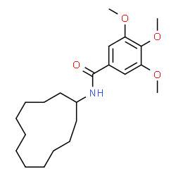 ChemSpider 2D Image | N-Cyclododecyl-3,4,5-trimethoxybenzamide | C22H35NO4