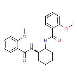 ChemSpider 2D Image | N,N'-(1R,2R)-1,2-Cyclohexanediylbis(2-methoxybenzamide) | C22H26N2O4