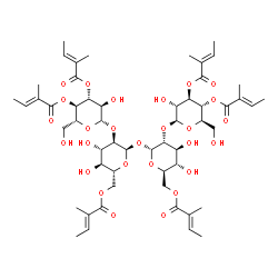 ChemSpider 2D Image | Actinotetraose Hexatiglate | C54H78O27