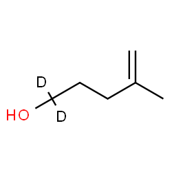 ChemSpider 2D Image | 1,1-dideuterio-4-methyl-pent-4-en-1-ol | C6H10D2O