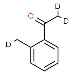 ChemSpider 2D Image | 2,2-dideuterio-1-[2-(deuteriomethyl)phenyl]ethanone | C9H7D3O
