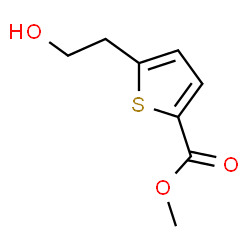 ChemSpider 2D Image | Methyl 5-(2-hydroxyethyl)-2-thiophenecarboxylate | C8H10O3S