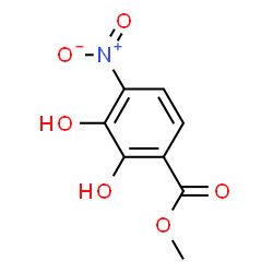 ChemSpider 2D Image | Methyl 2,3-dihydroxy-4-nitrobenzoate | C8H7NO6