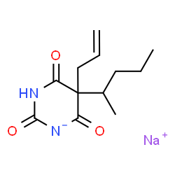 ChemSpider 2D Image | Secobarbital sodium | C12H17N2NaO3