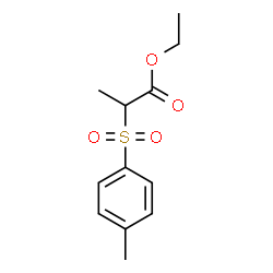 ChemSpider 2D Image | Ethyl 2-[(4-methylphenyl)sulfonyl]propanoate | C12H16O4S
